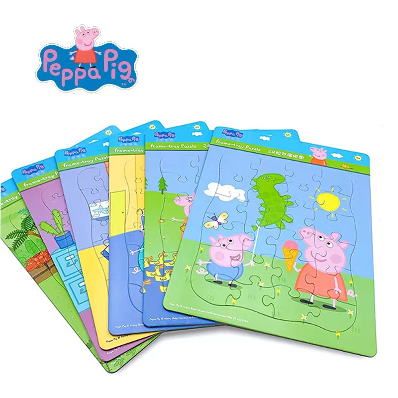 Educational Cartoon For Kids - شخصيات Peppa Pig ألغاز الصور المقطوعة