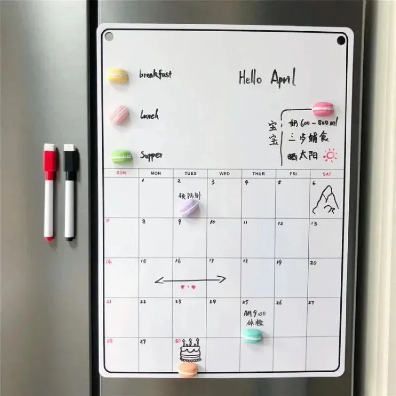 Magnetic Letter Board - لوحة تقويم مغناطيسية للثلاجة ، شهرية