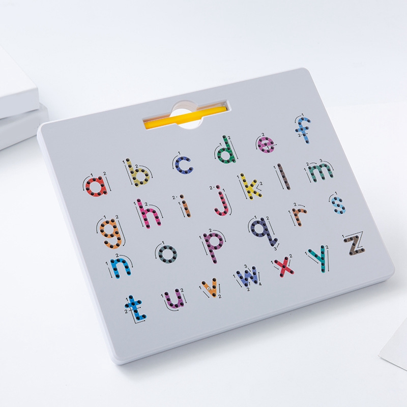 Magnetic Letter Board - مجموعة من قطعتين: لوحة تعليمية مغناطيسية