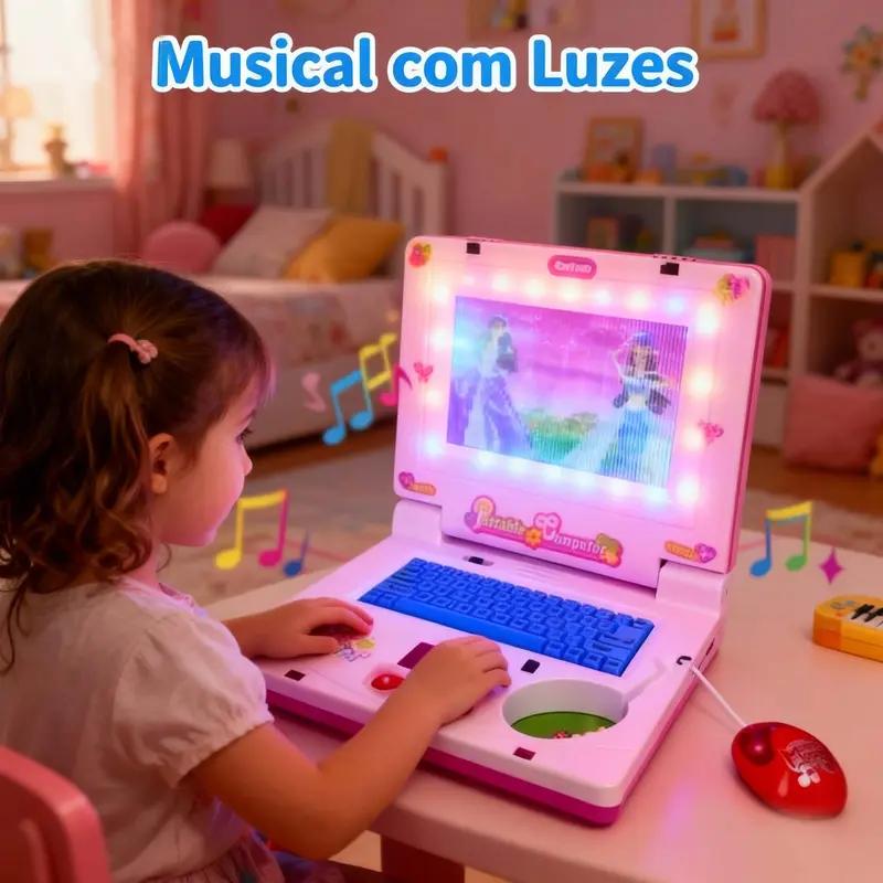 Kids Educational Workbooks - لعبة كمبيوتر محمول موسيقية صغيرة للأطفال،