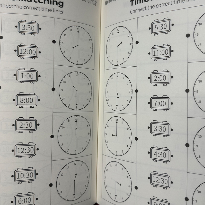 كتاب تمارين تعليم الوقت للأطفا - مراجعة Kids Educational Workbooks وسعره