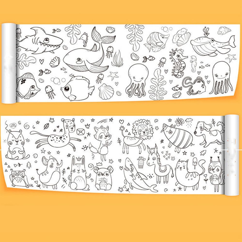 ملصق جداري على شكل لفافة للرسم - مراجعة Kids Educational Workbooks وسعره