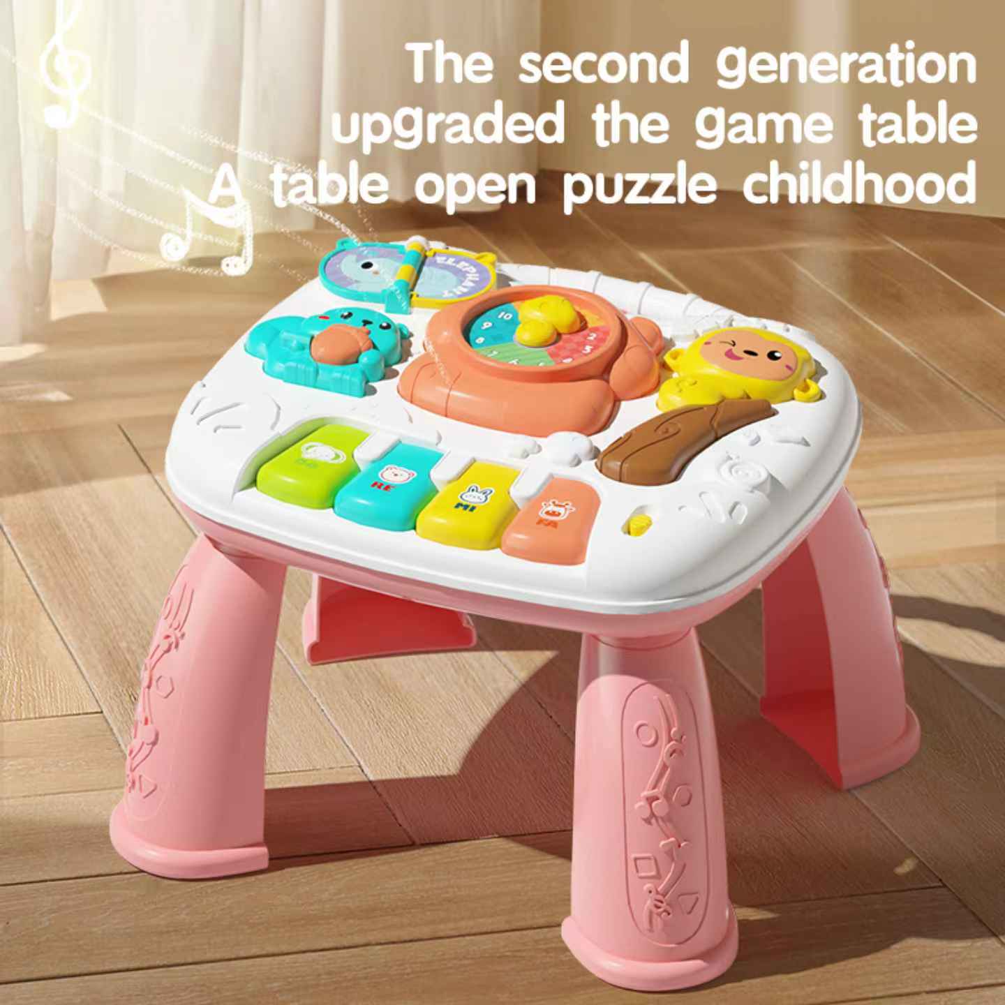 طاولة نشاط موسيقية للأطفال، لع - مراجعة Kids Education Table وسعره