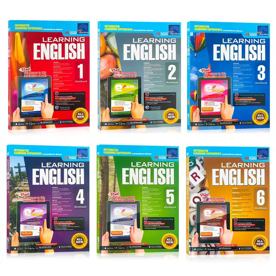 كتاب تمارين لتعلم اللغة الإنجل - مراجعة Kids Education In Singapore وسعره