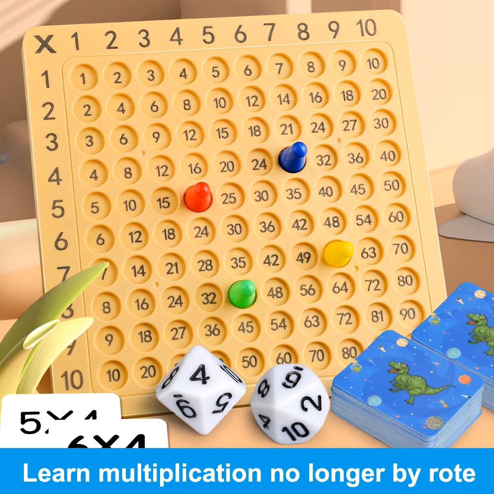 لوحة الضرب 99 قطعة، لعبة مونتي - مراجعة Kids Education Table وسعره