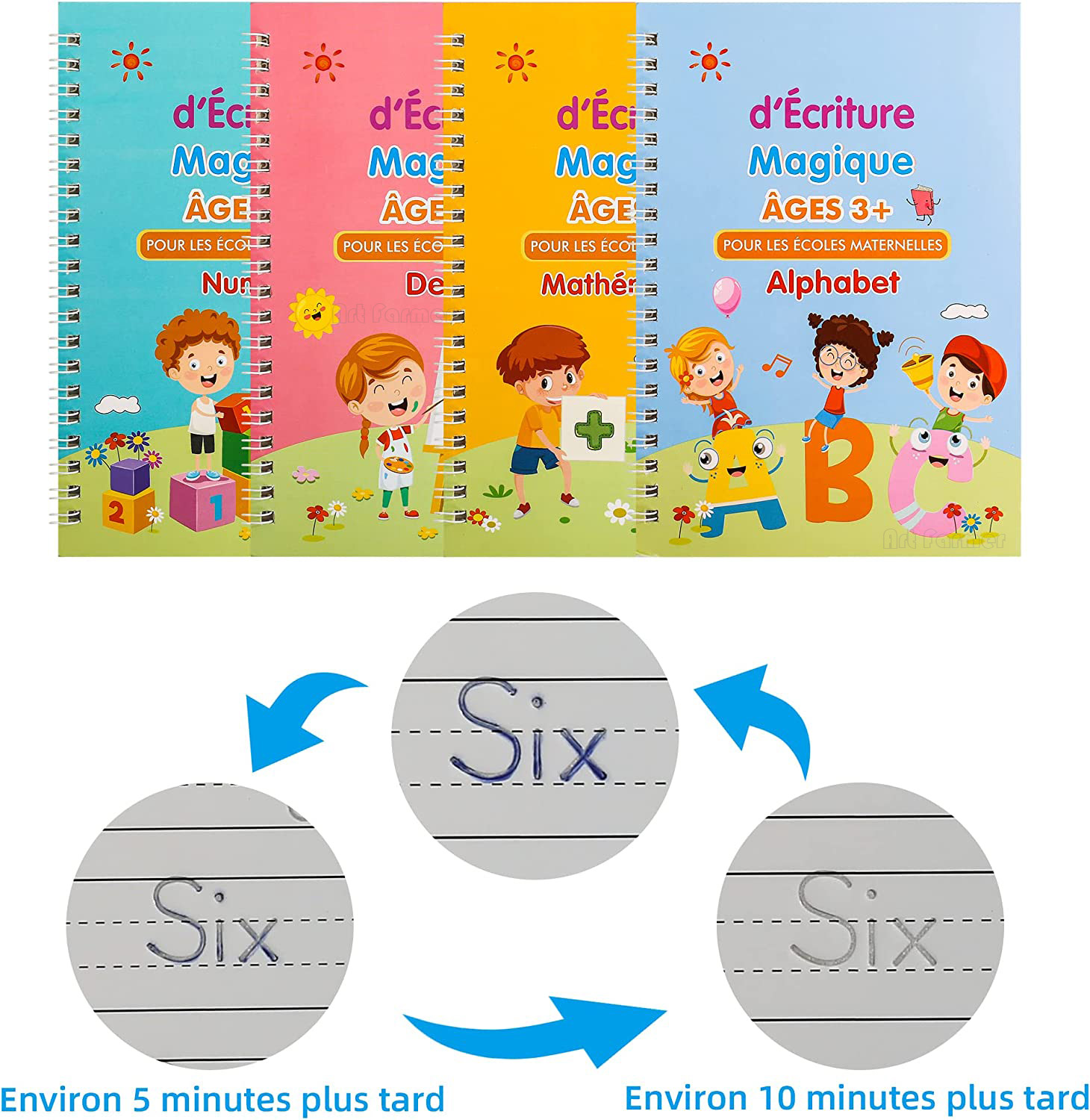 كتاب نسخ سحري فرنسي، كتاب ممار - مراجعة Kids Educational Workbooks وسعره