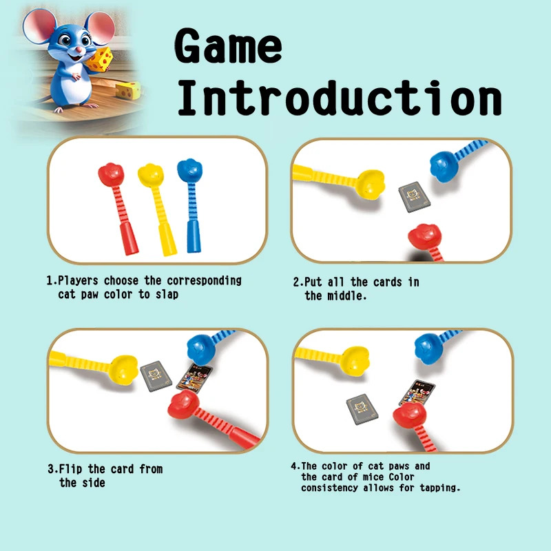القطط قبض الفئران ألعاب الطاول - مراجعة Kids Education Table وسعره