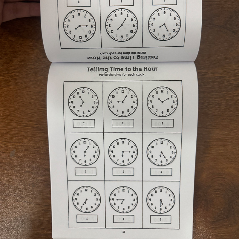 كتاب تمارين تعليم الوقت للأطفا - مراجعة Kids Educational Workbooks وسعره